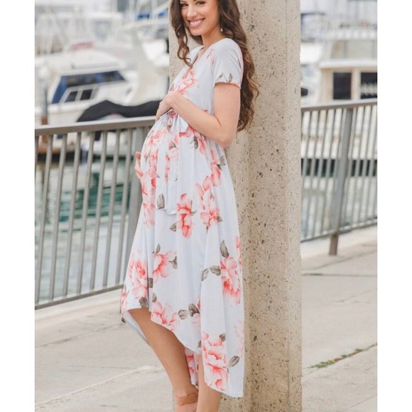Pinkblush Dresses & Skirts - PinkBlush EUC Maternity/Nursing hi low dress